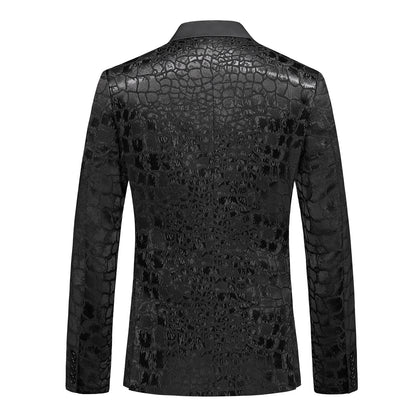 Big &Tall Men's Double Breasted Blazer | Slim Fit Business Casual Sport Coat | Non-Iron Polyester Blend | 7220