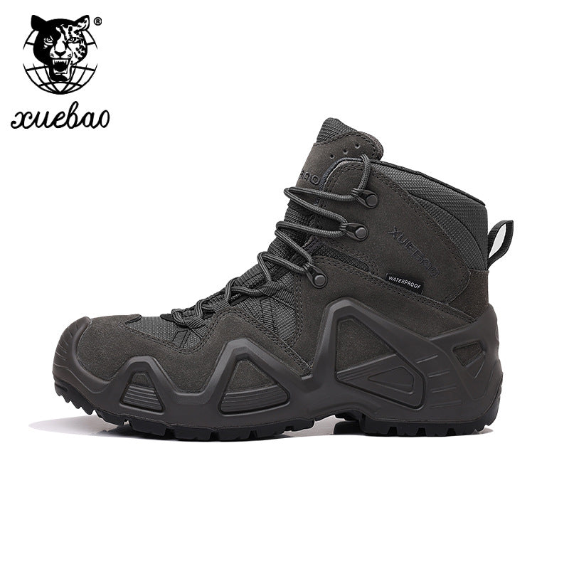 Men's Waterproof Tactical Boots | All-Terrain Combat Hiking Boots | Desert & Outdoor High-Cut Military Shoes | ltao746028657368
