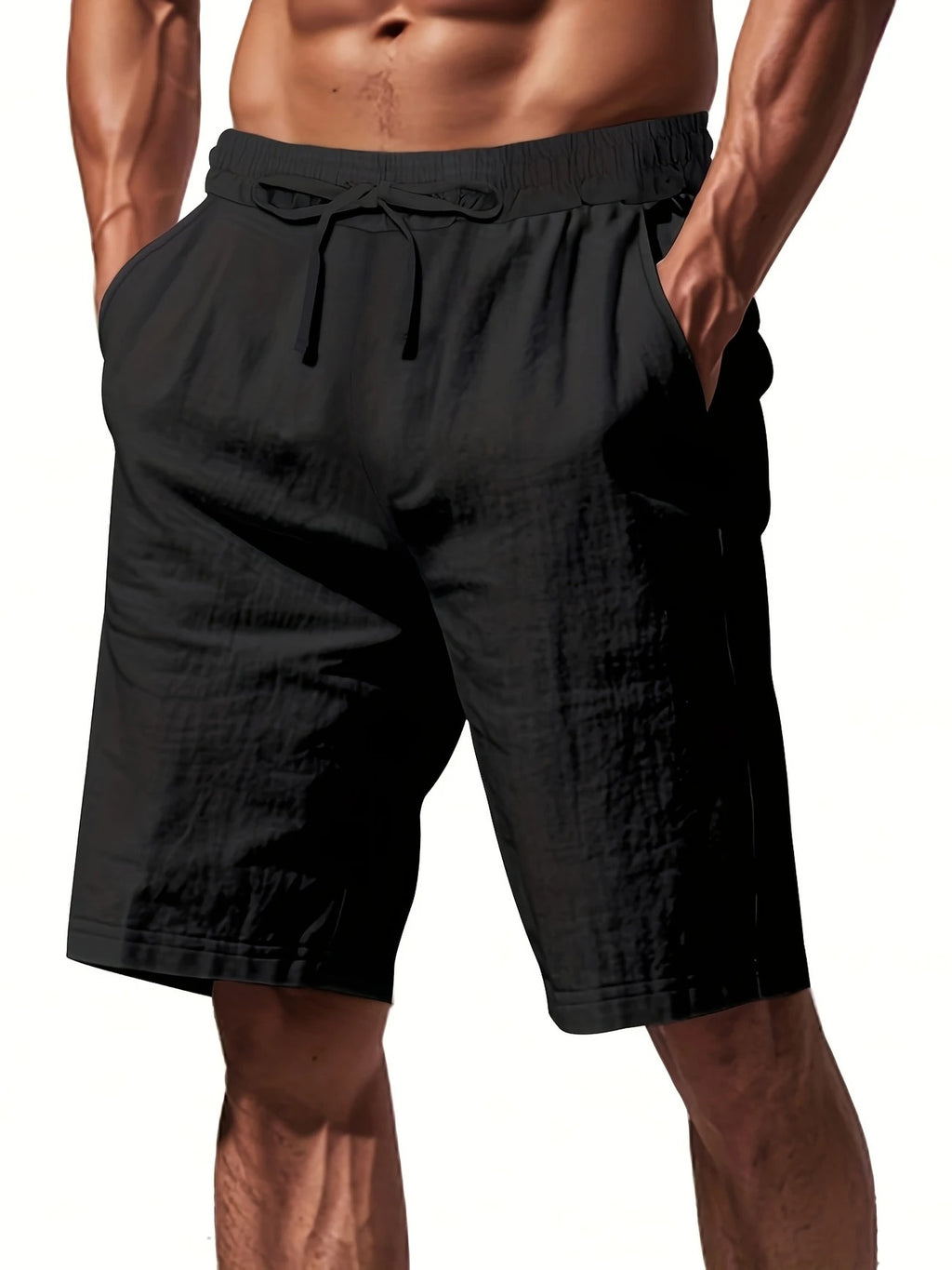 Breathable Men's Linen Shorts – Lightweight Summer Beach & Sport Casualwear| YFY-WW-2