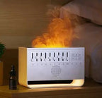 New Fancy Design 200ml Baby Care Sleeping Simulation 3d Fire Lamp Flame White Noise USB Music Essential Oil Diffuser | VR-WN03