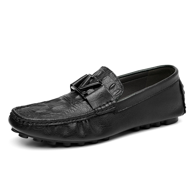 High Quality Genuine Leather Shoes Casual Slip On Loafers Leather Shoes | H9901