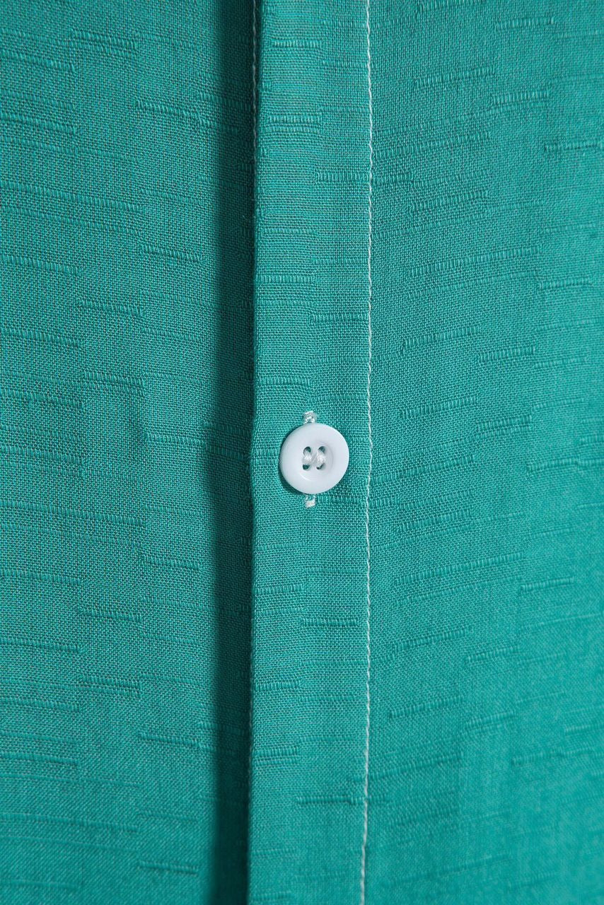 Men’s Solid Color Lapel Short Sleeve Shirt Business Casual Summer Style Shirt | CCS05