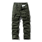 G-Stone Multi-Pocket Cotton Cargo Pants | Men‘s Outdoor Tactical Trousers | Relaxed Straight Leg Hiking & Work Pants | 8558