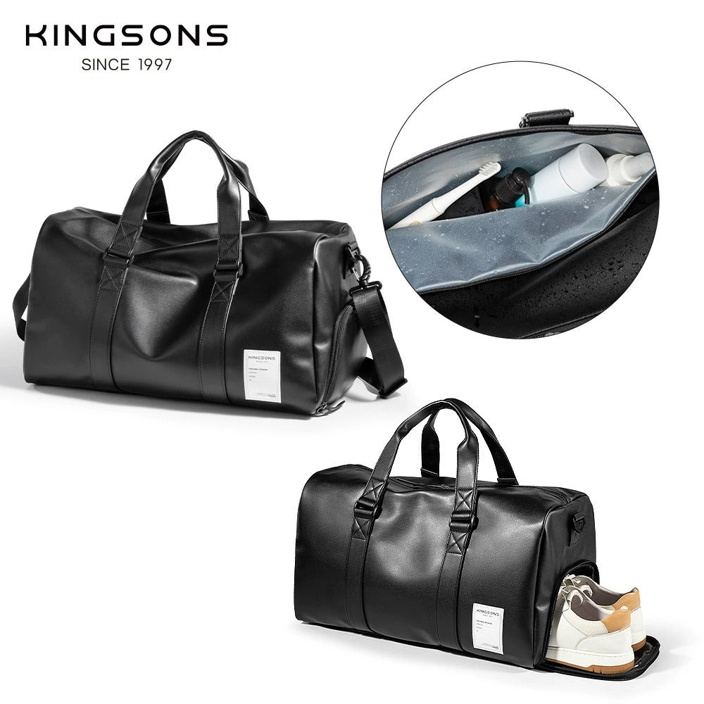 Kingsons Men’s Gym Bag – Water-Resistant, Multi-Compartment Sports duffel bag | 3332