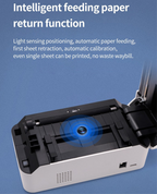 Thermal Label Printer Wireless Shipping Label Printer Royal Mail, UPS, DHL, Evri Label Printer Mobile, USB + Bluetooth Support Printer