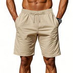 Men's Lightweight Linen-Blend Beach Shorts - Relaxed Fit 5-Inch Casual Shorts | WW-2