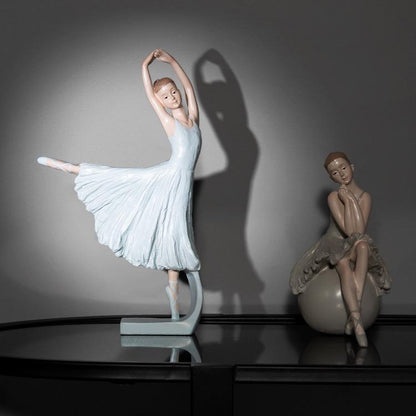 Modern Resin Ballet Girl Figurine Elegant Sculpture for Home Décor & Gifts | RRW2030