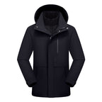 Dixiang Men's 3-in-1 Waterproof Hiking Jacket | 8000mm Seam-Taped Shell with White Goose Down Inner Layer | All-Season Outdoor Coat | J24688