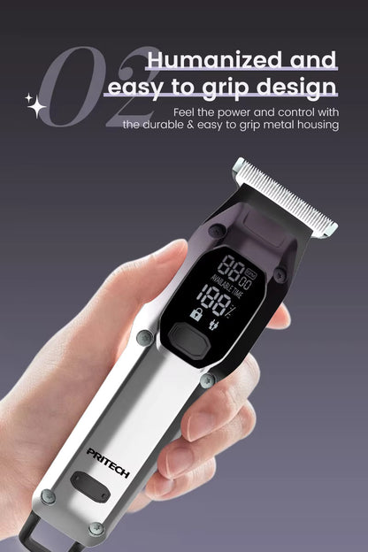 Cordless Rechargeable Haircut Machine Professional Hair Clipper for Men | PR-3148LED