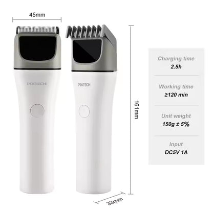 PRITECH Ceramic Blade Cordless Hair Trimmer 5000RPM Electric Hair Clipper for Men | PR-3340