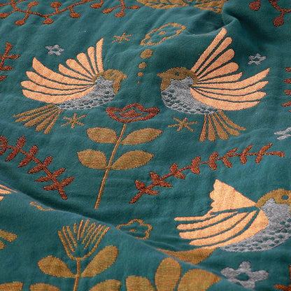 Fall Bird & Floral Printed Blanket Farmhouse Décor All-Season Rustic Throw for Bed Sofa & Chair | YENLN21822970237