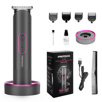 PRITECH Waterproof Cordless Hair Trimmer Rechargeable Stainless Steel Haircut Machine | PR-2888