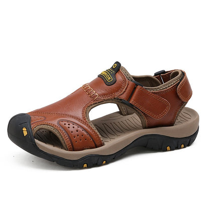 New Arrival Real Cow Genuine Leather Summer Hiking Beach Water Sandals | 7238