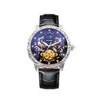 Men's Mechanical Watches Automatic Waterproof Business Wristwatch Leather Watch | 2120-6
