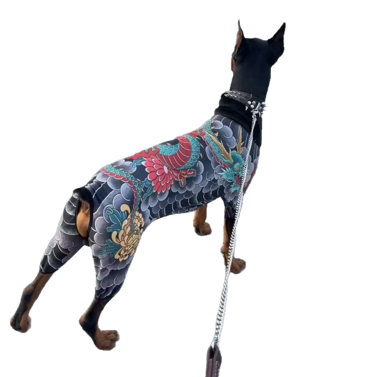 Doberman Pinscher Shirt Pet Tattooed T-Shirt for Cats & Dogs Universal 4-Legged Outfit