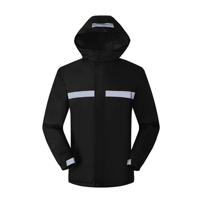 Men's Multi Reflective Strips Work Thick Outdoor Safety Jackets Warm Breathable Walking Cycling Winter Jackets | H2828