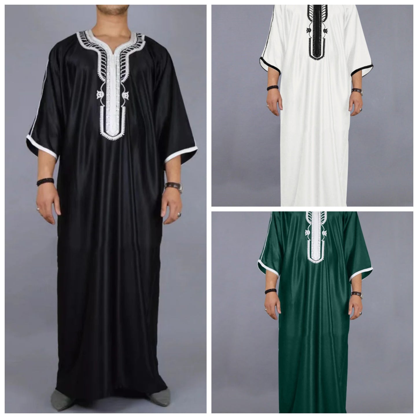 Loose-Fit Muslim Robe Modest and Comfortable Traditional Wear for Men | 1138242