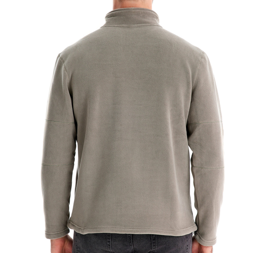 Men’s Fleece Pullover Sweatshirts | Autumn-Winter 2025 Europe Fashion | Half-Zip Stand Collar Tops | HD08