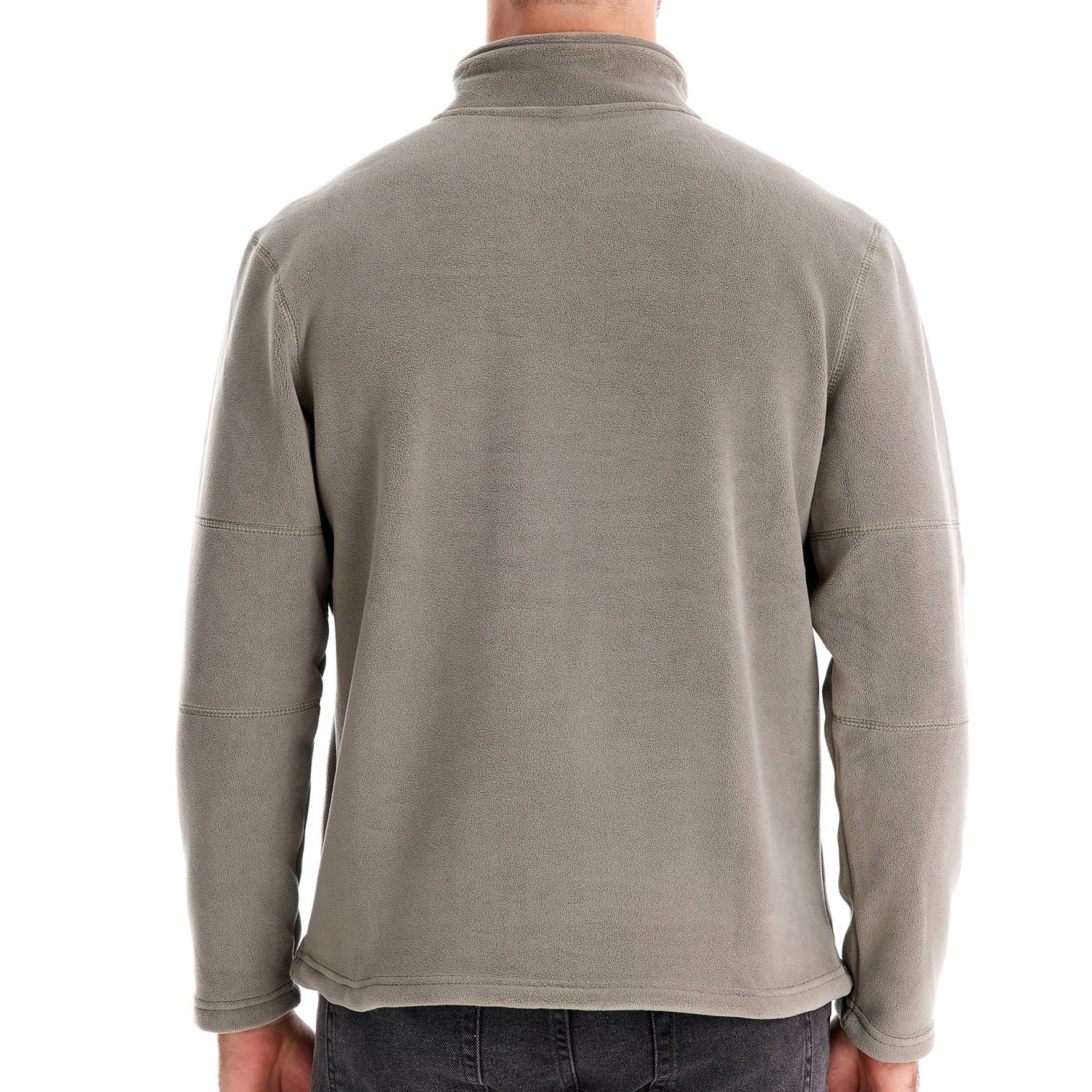 Men’s Fleece Pullover Sweatshirts | Autumn-Winter 2025 Europe Fashion | Half-Zip Stand Collar Tops | HD08