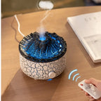 Lava Cracked Volcano Essential Oil Diffusor Jellyfish Spray Simulation Fire Flame Effect Air Humidifier Home Diffuser | V21b pro