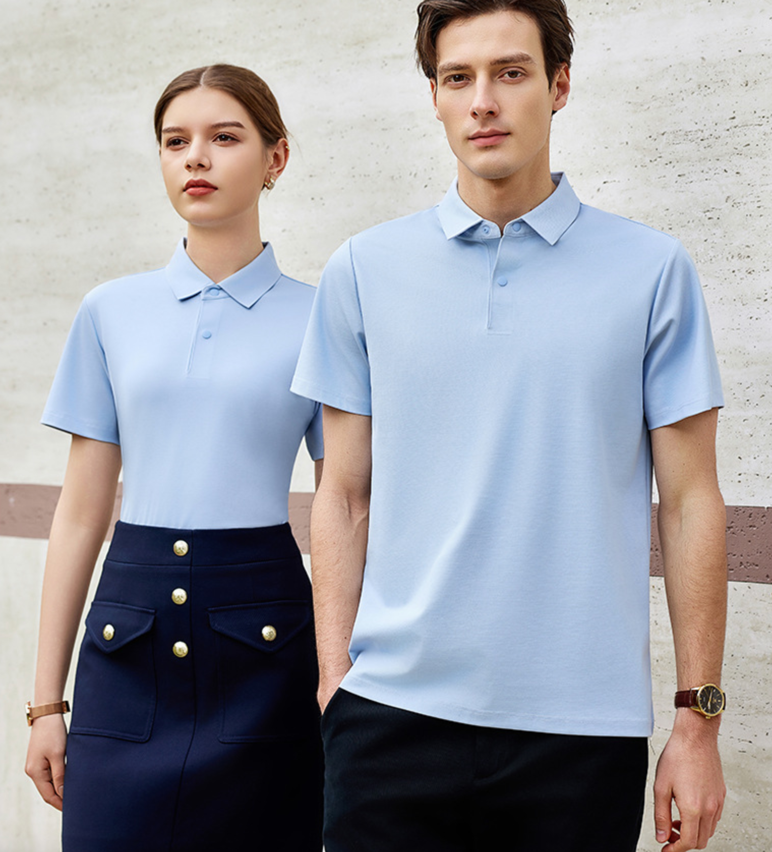 100-Count Mercerized Cotton Polo Shirt | Antibacterial & Cooling | Unisex Summer Short Sleeve Polo Tee | L11-8230