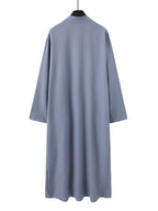 Men's Casual Ethnic Style Arabian Robe Solid Color Patchwork Design for Modern Elegance | 852145