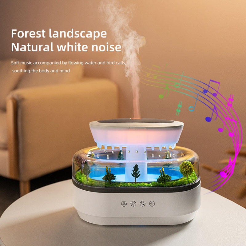 Raindrop Ultrasonic Humidifier & Smart Home White Noise & Fragrance Machine Aromatherapy Diffuser | LW286