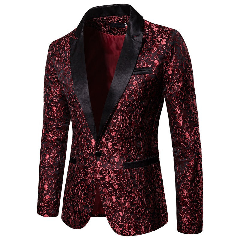 Men Blazers Banquet Party Prom Ball Slim Fit Wedding Tuxedo Suit Shawl Gear Outlet