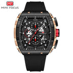 Men's Luxury Top Brand Quartz Sport Watches Silicone Strap Chronograph Wristwatches | MF0399G