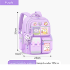 Kulomi Kids’ School Backpack – Lightweight, Ergonomic & Spine-Support Design for Children | 1-602