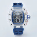 Men's Luxury Best Sports Watch Transparent Case Chronograph New Gift Watches |