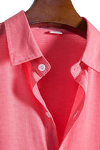 Men’s Solid Color Lapel Short Sleeve Shirt Business Casual Summer Style Shirt | CCS05