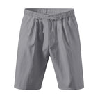 Men's Lightweight Linen-Blend Beach Shorts - Relaxed Fit 5-Inch Casual Shorts | WW-2