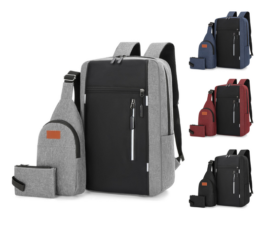 Men Casual Waterproof School Rucksack Bag Polyester Laptop Backpack | 7001