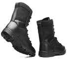 Men's Tactical Combat Boots | Outdoor Hiking Ankle Boots | Anti-Puncture & Durable Leather Work Boots | DKHYA7-91613