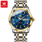 Luxury Stainless Steel Quartz Watch for Men High Quality Casual & Business Gold Wristwatch | 5513
