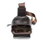 Premium Crossbody Bag Genuine Cowhide Leather Chest Bag for Stylish and Functional Carry | 7589