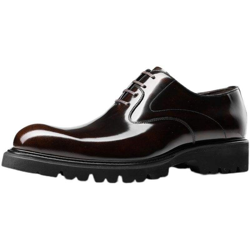 Men's Genuine British Leather Premium Dress Shoes for Suits Luxury Business Oxford Boots