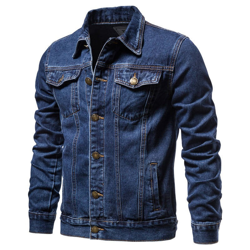 Men Winter Long Sleeve Cotton Jacket Casual Plus Size Denim Jacket j Gear Outlet