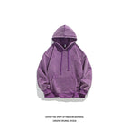 Unisex Heavy French Terry Bonded Fleece Hoodie Thick Vintage Distressed Washed Pullover | A042-23XW99282