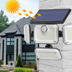 Solar LED Wall Lights Outdoor Split Motion Sensor Light 4 Heads 3 Modes Solar Lamp |