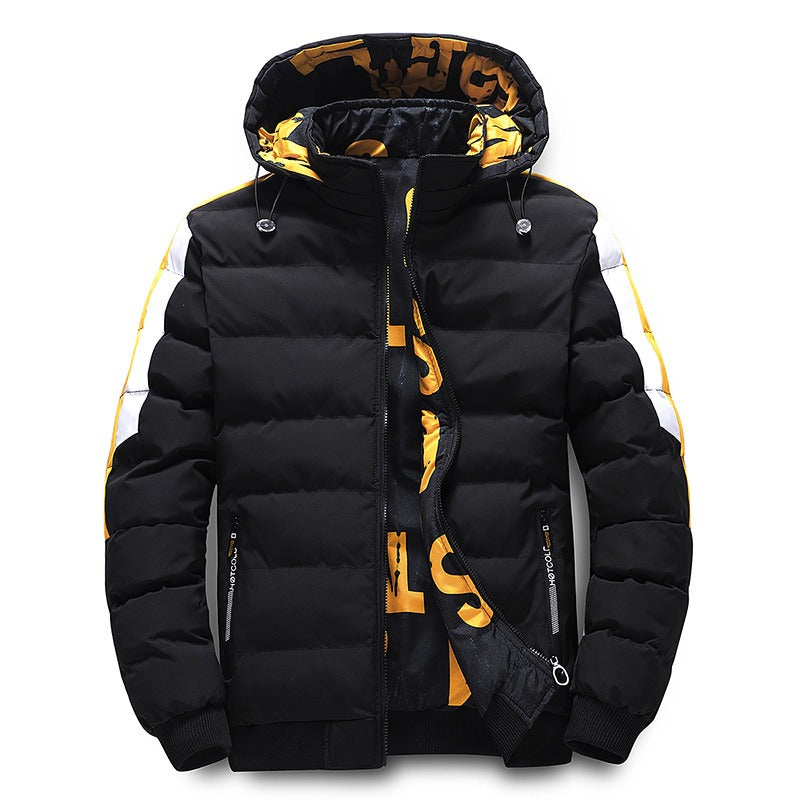 Men's Hooded Puffer Jacket Casual Regular Fit Winter Coat Down Jacket | 2021/TL