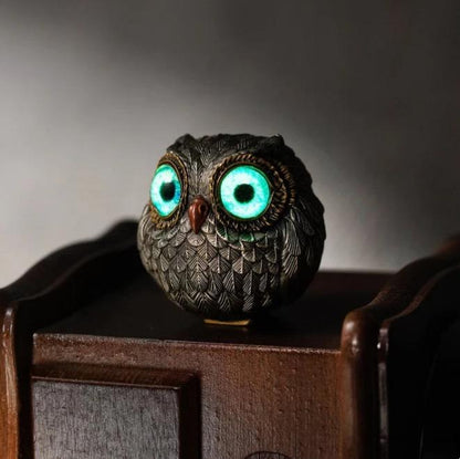 Lucky Owl Guardian Figurine The Wise Watcher Retro Owl Décor for Shelf & Home Decoration |