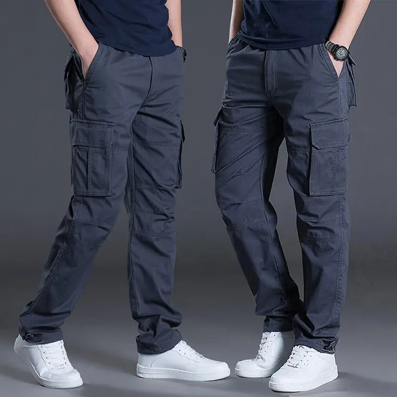 Men's Cargo Pants Casual Multi Pockets Military Tactical Long Trousers Outwear Straight Winter Pants | J117