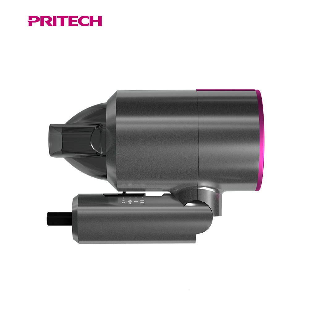 PRITECH 1100W Mini Foldable Travel Hair Dryer Compact DC Motor for Easy Portability | TC-2457