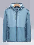 Men's UPF 50+ Sun Hoodie – Lightweight Zip-Up w/ Pockets | Moisture-Wicking & Breathable | 2208