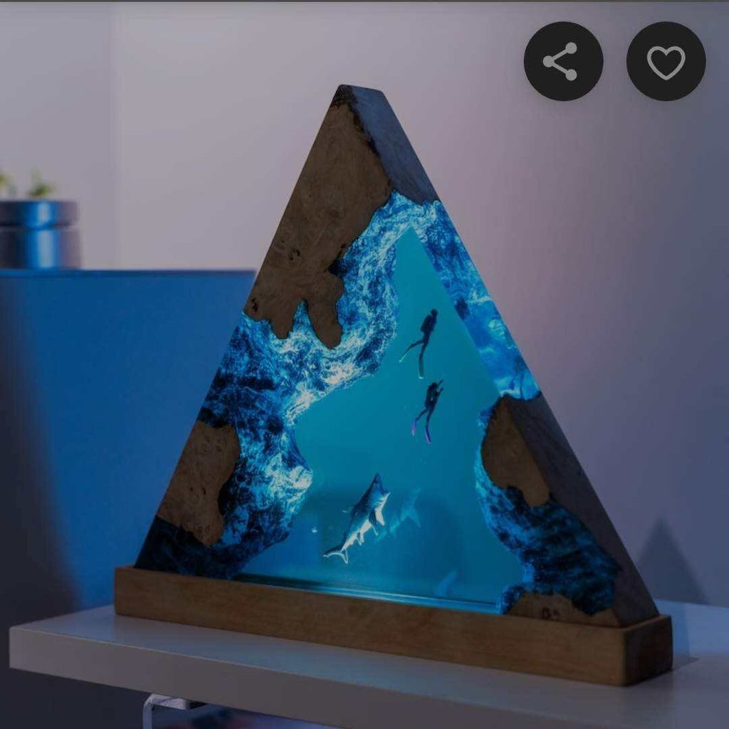 Home Décor Modern3D Led Night Lights Table Lamp For Home Decoration | 06-1