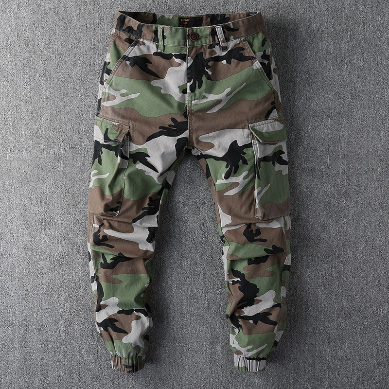 High-Quality Men's Casual Camouflage Pants Loose & Wear-Resistant Trousers | 211