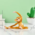 Yoga Monkey Resin Ornaments Pastoral Animal Decorations for TV Cabinet Hall or Wine Cabinet | QW60