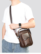 Men's Business Leather Shoulder Bag Stylish & Practical for Work and Travel | 7512